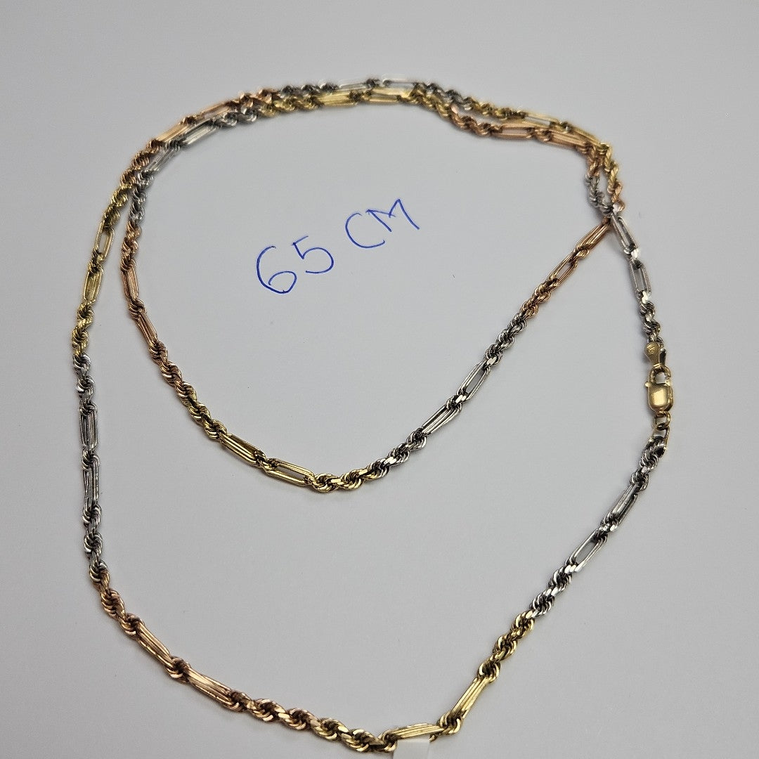 CADENA ORO COMBINADO 14 K 19.2 GRMS (SEMINUEVO)