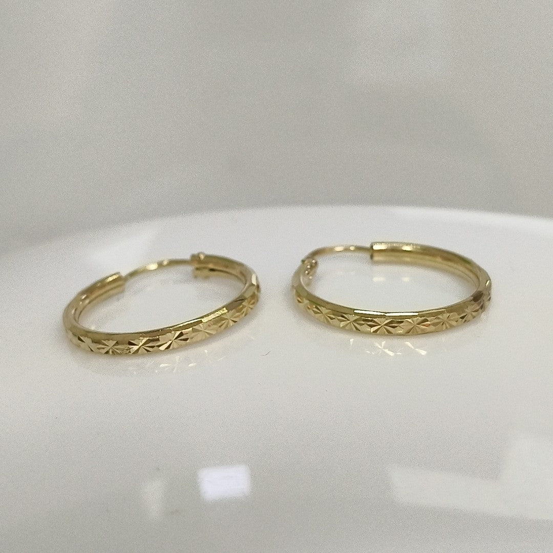 ARRACADAS PAR ORO 14 K 2,20 GRMS (SEMINUEVO)