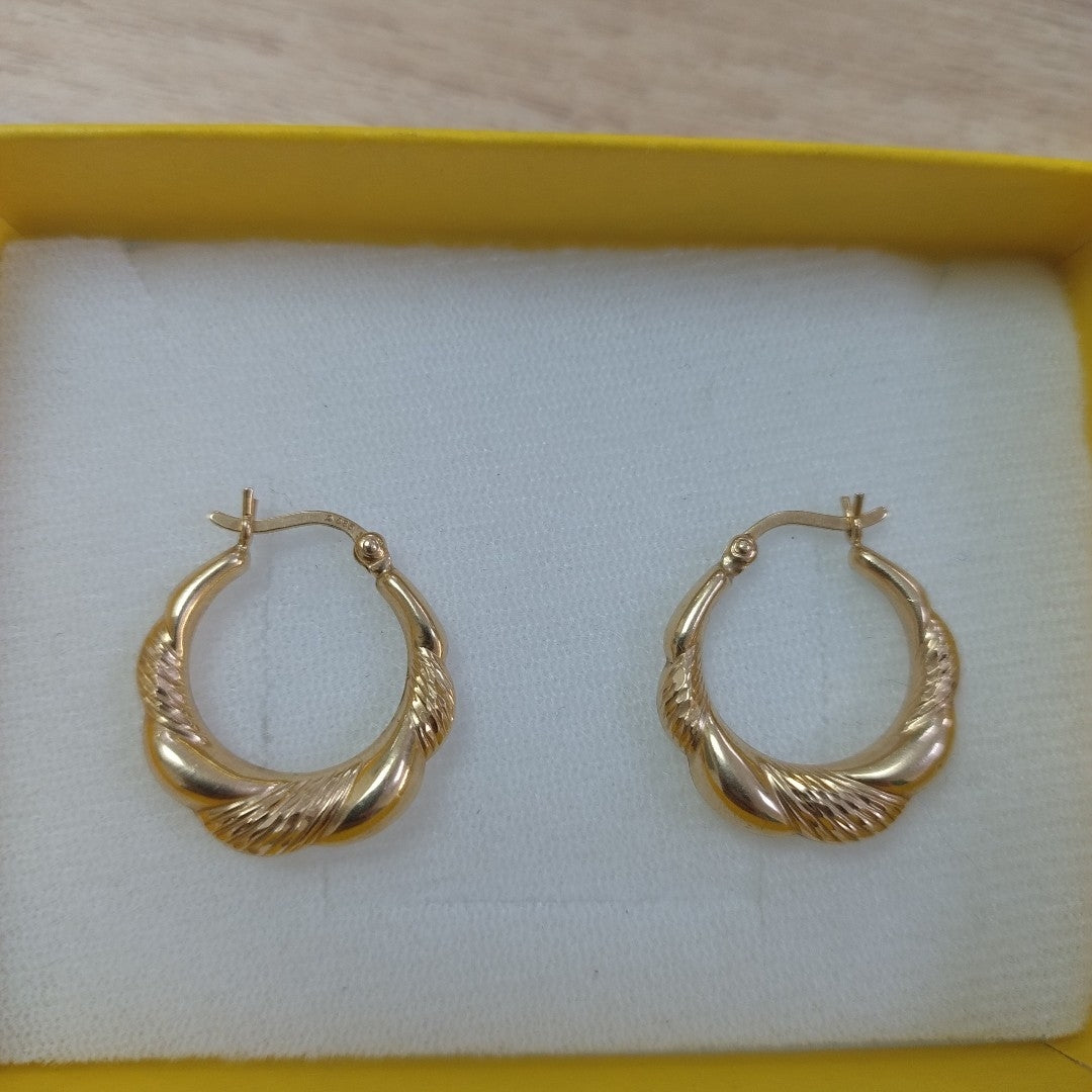 ARRACADAS PAR ORO 14 K 2,50 GRMS (SEMINUEVO)