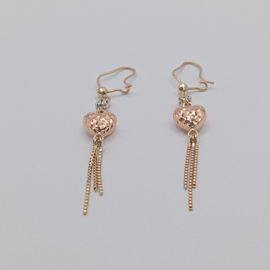 ARETES PAR ORO COMBINADO 10 K 1,80 GRMS (SEMINUEVO)