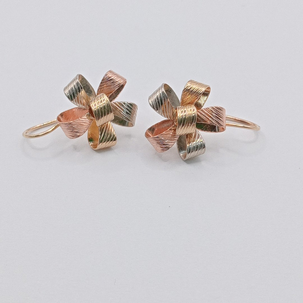 ARETES PAR ORO COMBINADO 10 K 1.9 GRMS (SEMINUEVO)