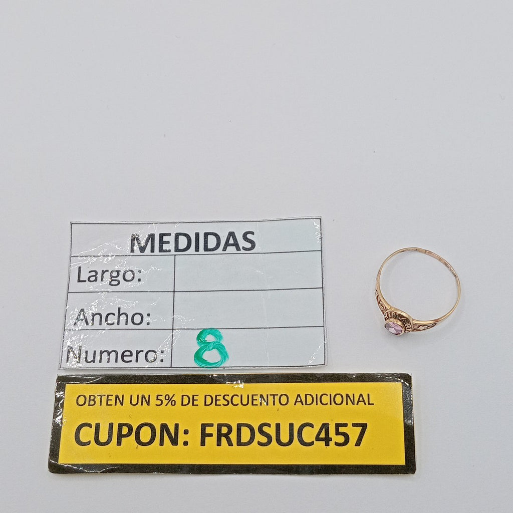 ANILLO DE GRADUACIÓN ORO 10 K 1.2 GRMS (SEMINUEVO)