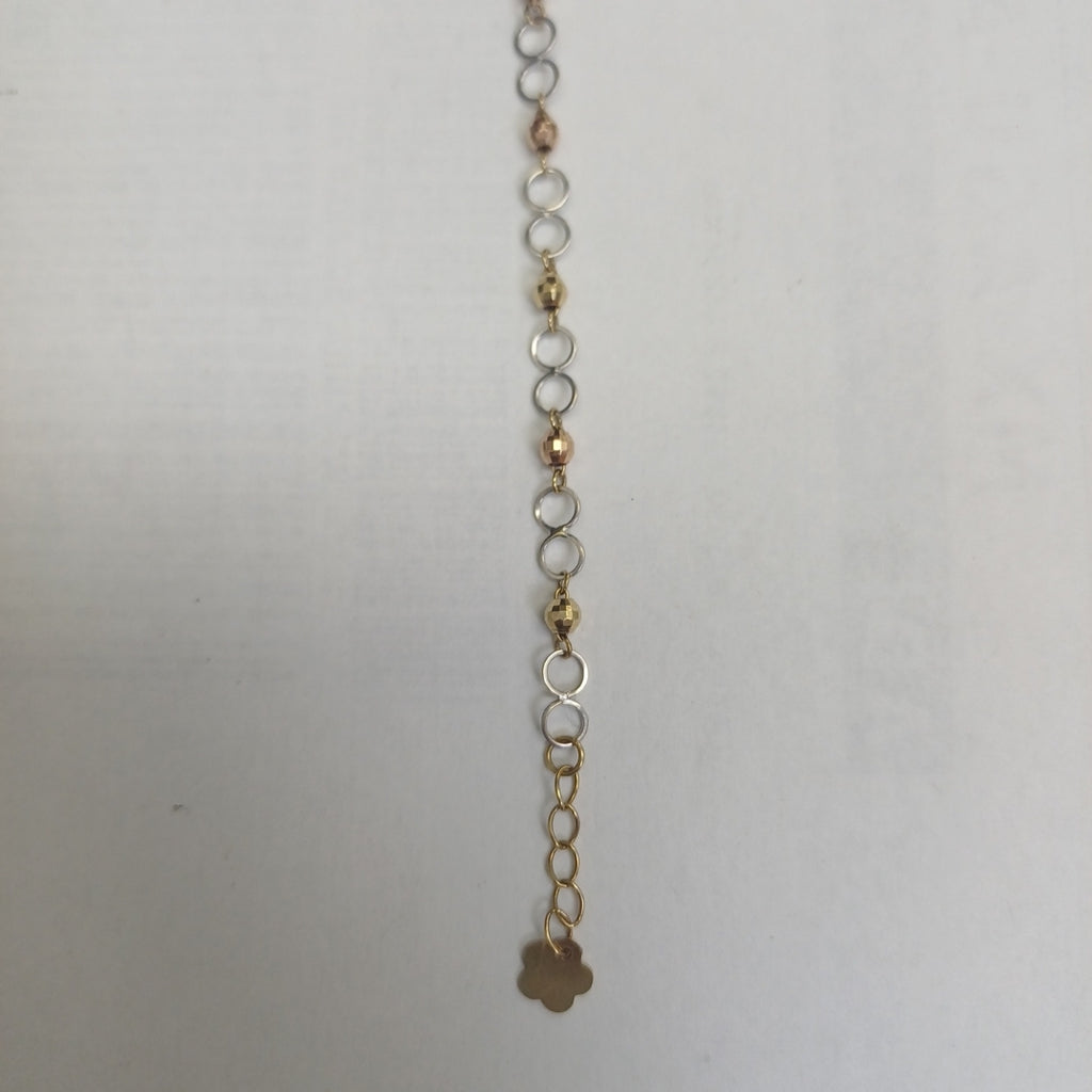 PULSERA ORO, ORO COMBINADO 14 K 2 GRMS (SEMINUEVO)