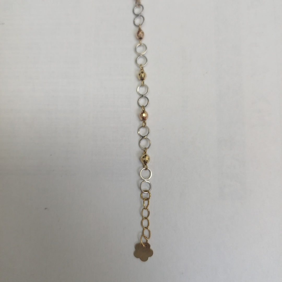 PULSERA ORO, ORO COMBINADO 14 K 2 GRMS (SEMINUEVO)