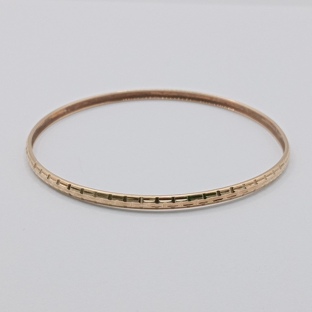PULSERA RIGIDA ORO 10 K 3,40 GRMS (SEMINUEVO)