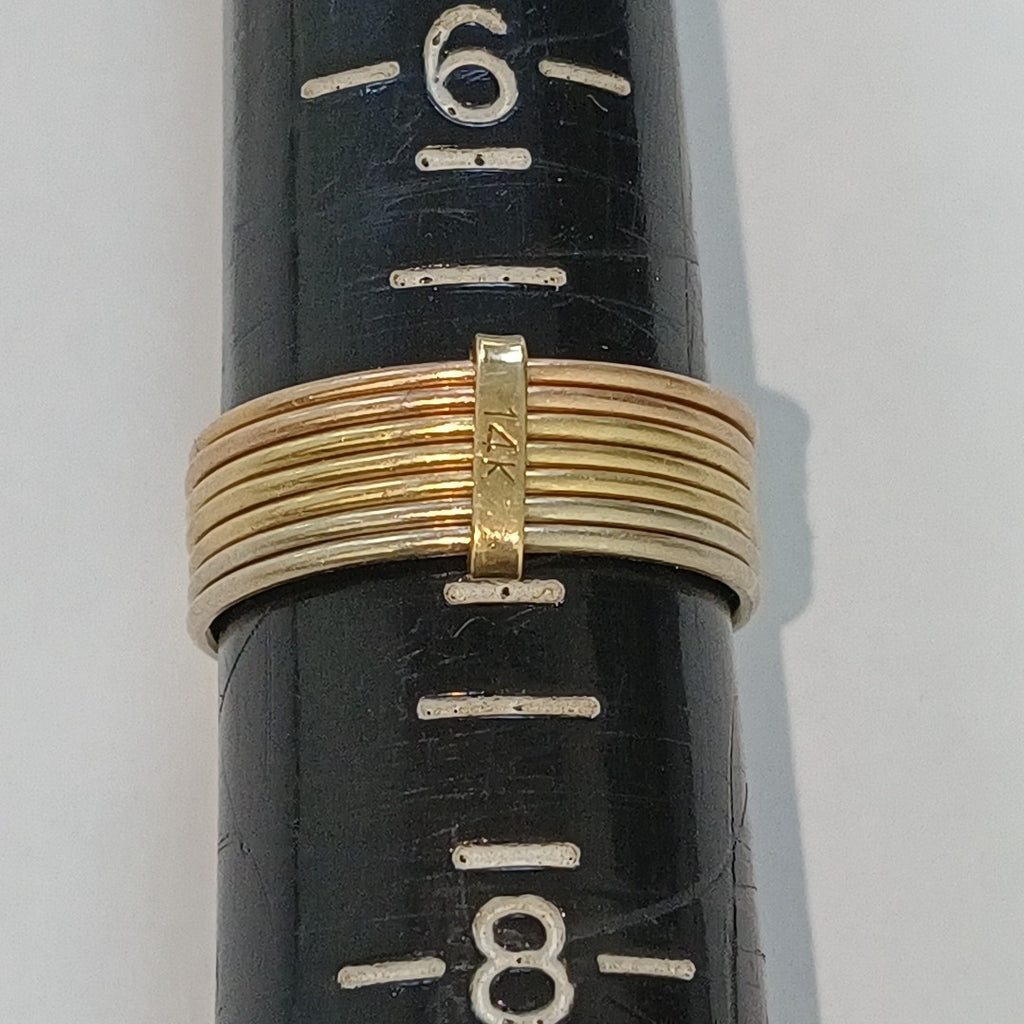 ARGOLLA ORO, ORO COMBINADO 14 K 4 GRMS (SEMINUEVO)