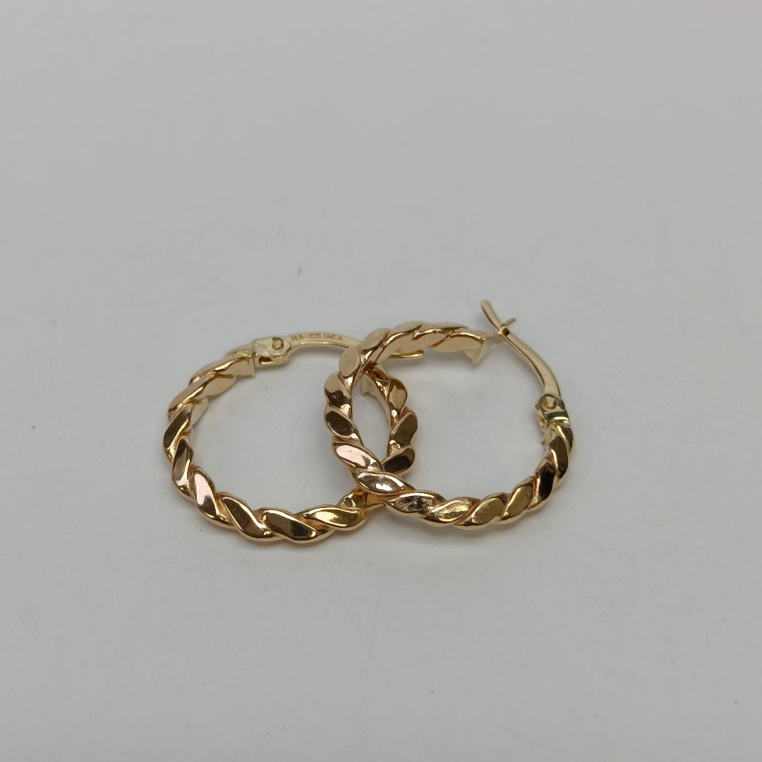 ARRACADAS ORO 14K 1.5 (NUEVO)