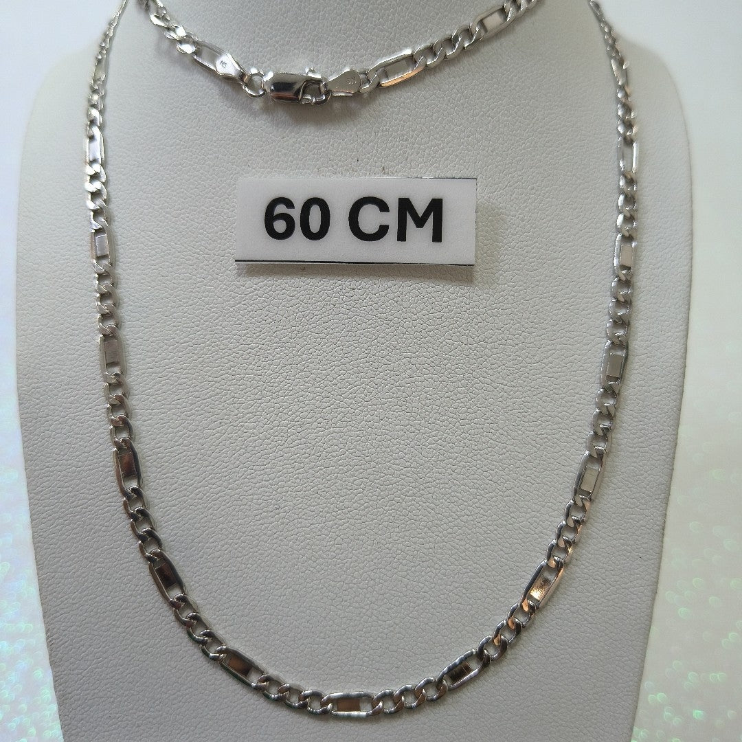 CADENA ORO, ORO BLANCO 10 K 5.7 GRMS (SEMINUEVO)