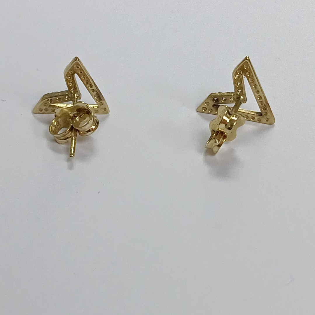 ARETES PAR ORO 14 K 1,30 GRMS (SEMINUEVO)
