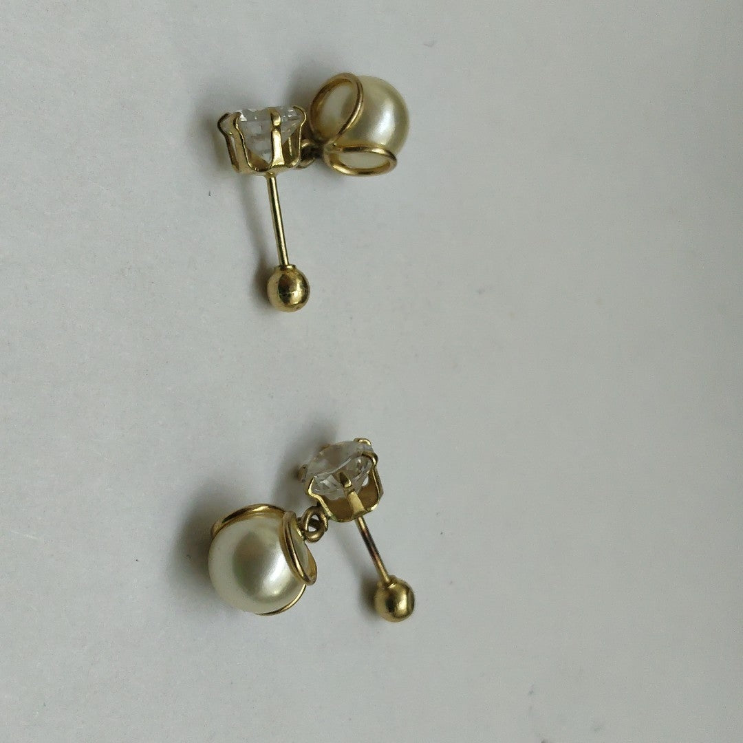 ARETES PAR ORO 10 K 1.2 GRMS (SEMINUEVO)