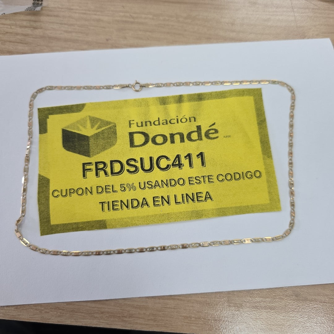 CADENA ORO 10 K 3.1 GRMS (SEMINUEVO)