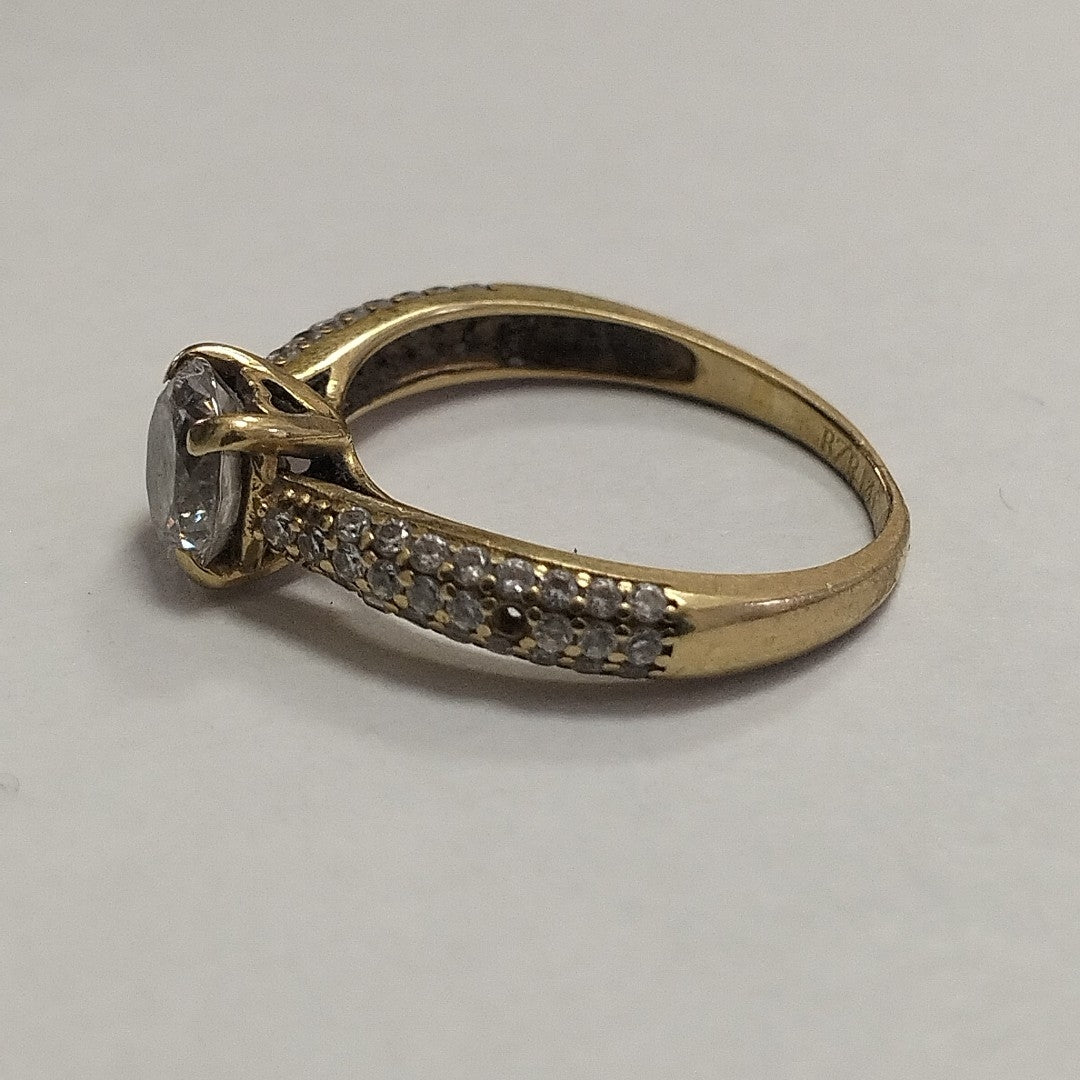 ANILLITO,SOLITARIO ORO 14 K 2,20 GRMS (SEMINUEVO)