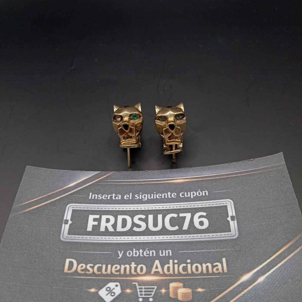 ARETES PAR ORO 14 K 10 GRMS (SEMINUEVO)