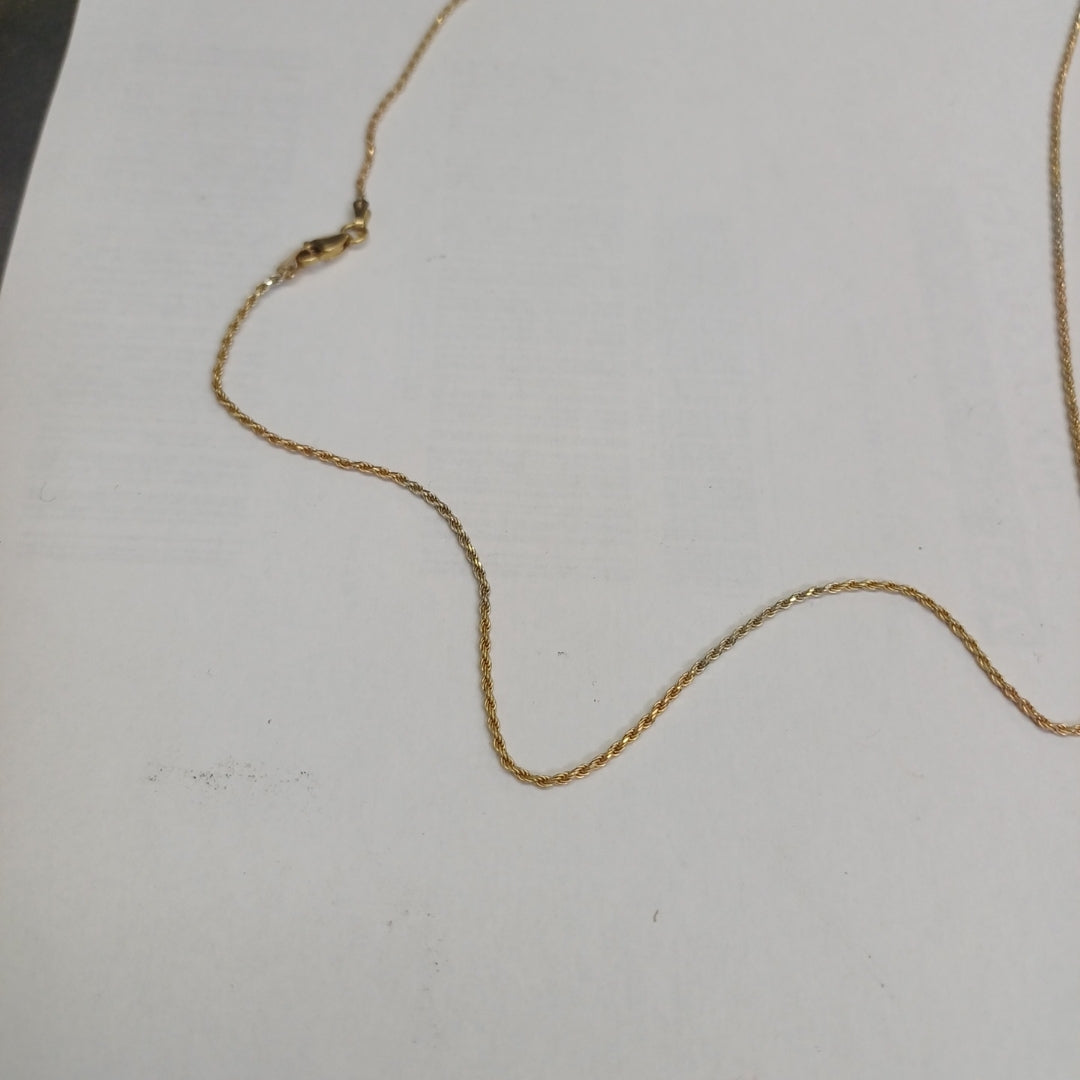 CADENA ORO, ORO COMBINADO 14 K 5.2 GRMS (SEMINUEVO)
