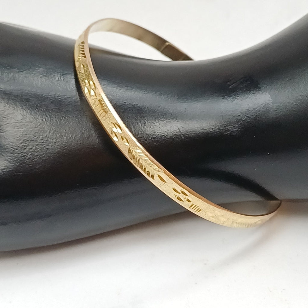 PULSERA RIGIDA ORO 10 K 10,60 GRMS (SEMINUEVO)