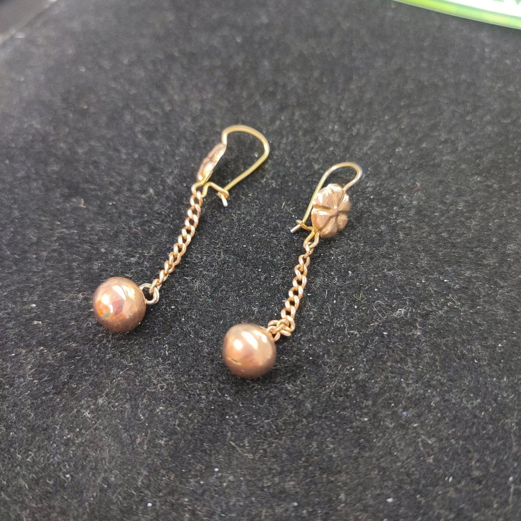 ARETES PAR ORO 8 K 2.4 GRMS (SEMINUEVO)