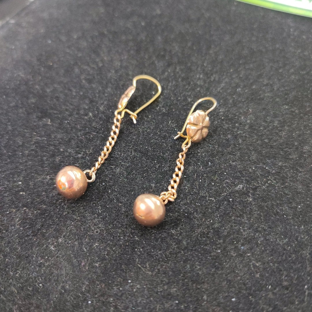 ARETES PAR ORO 8 K 2.4 GRMS (SEMINUEVO)