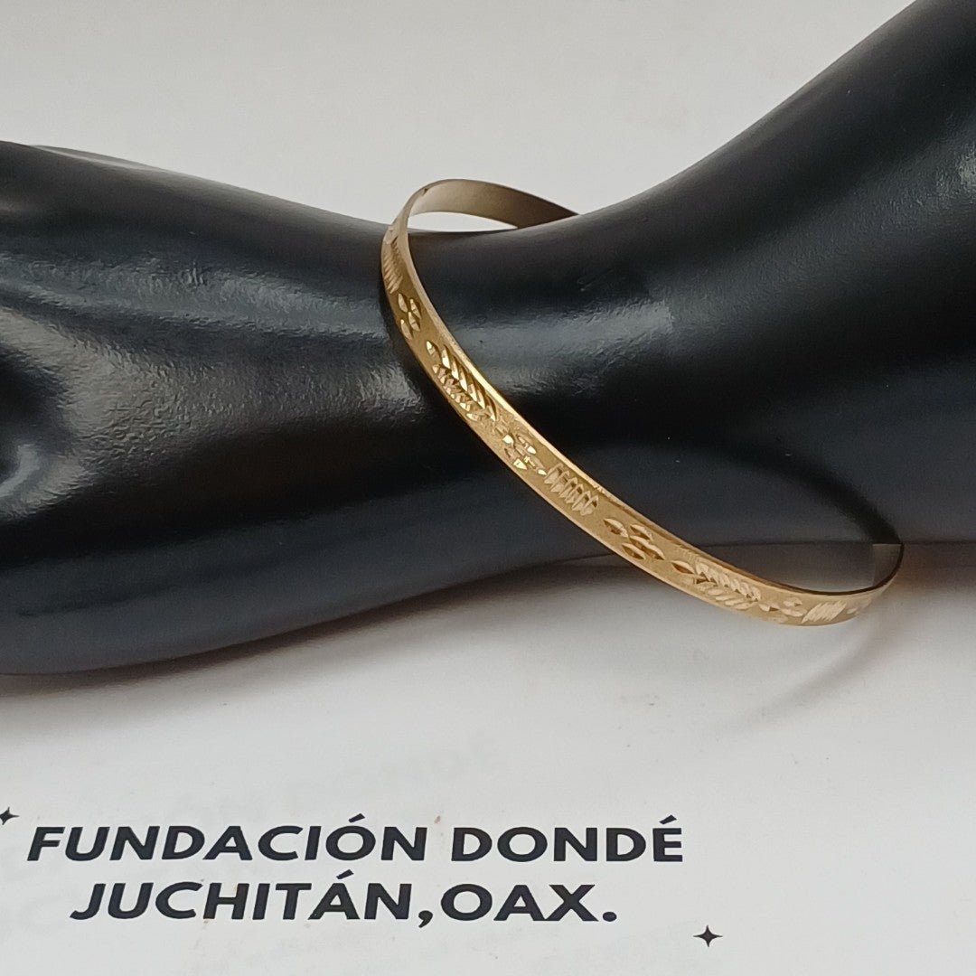 PULSERA RIGIDA ORO 10 K 9,70 GRMS (SEMINUEVO)