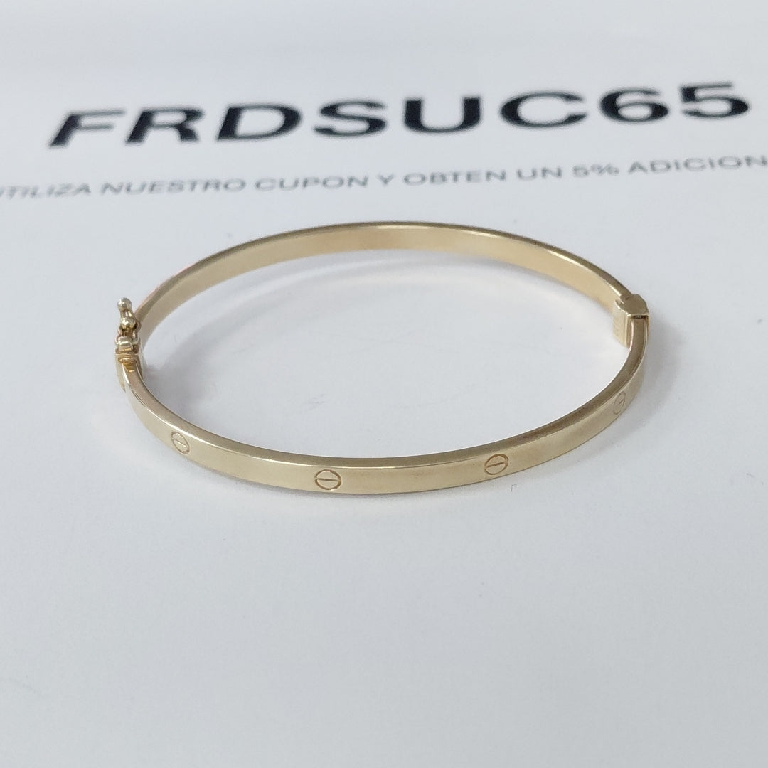 PULSERA RIGIDA ORO 8 K 5.8 GRMS (SEMINUEVO)