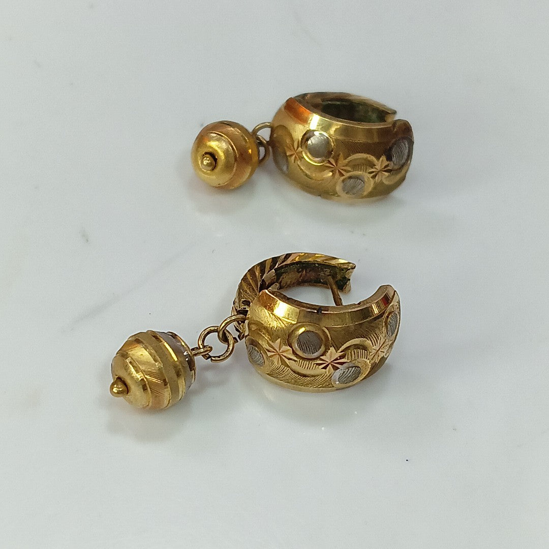 ARETES PAR ORO 10 K 1.2 GRMS (SEMINUEVO)