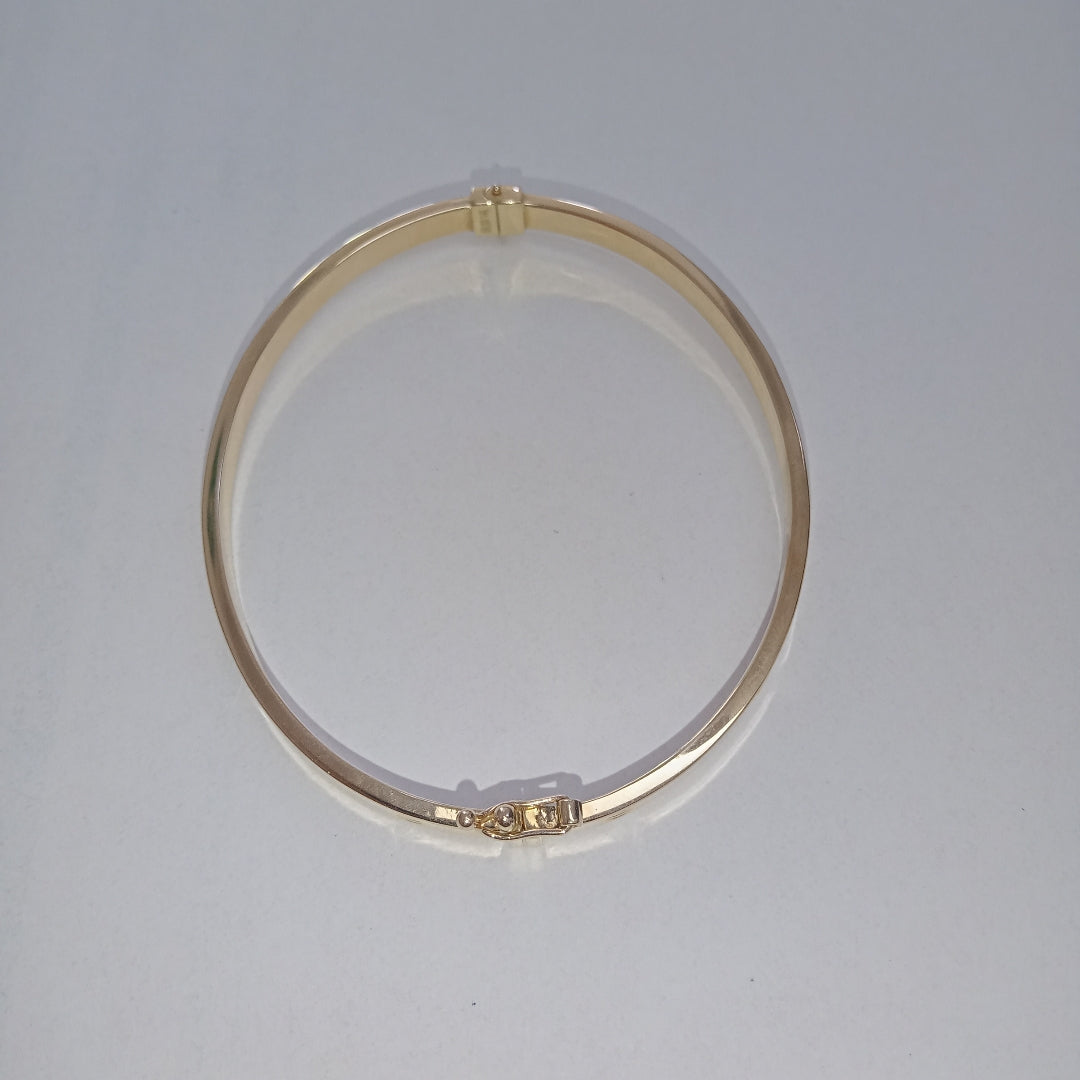 PULSERA RIGIDA ORO 14 K 4.5 GRMS (SEMINUEVO)