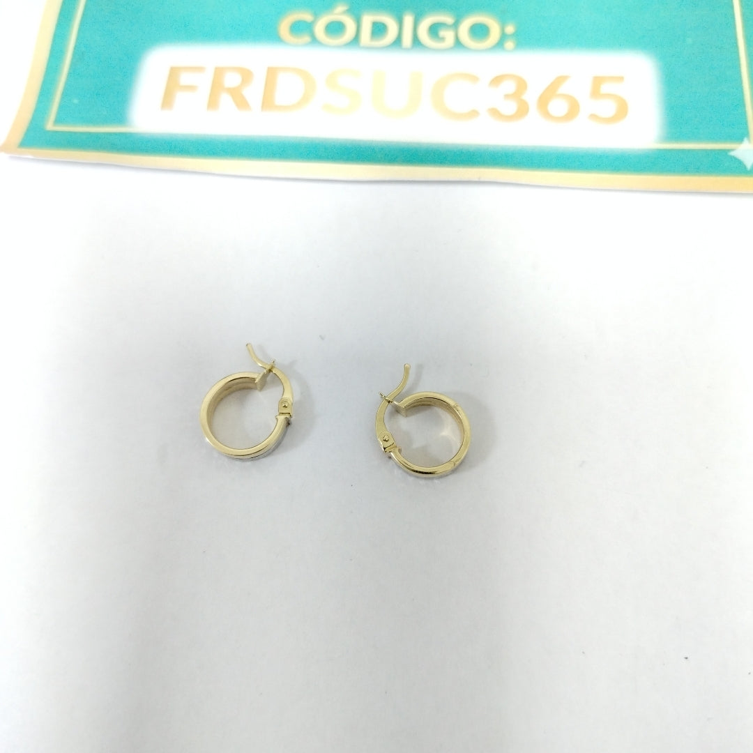 ARRACADAS ORO 14K 1.5 (NUEVO)