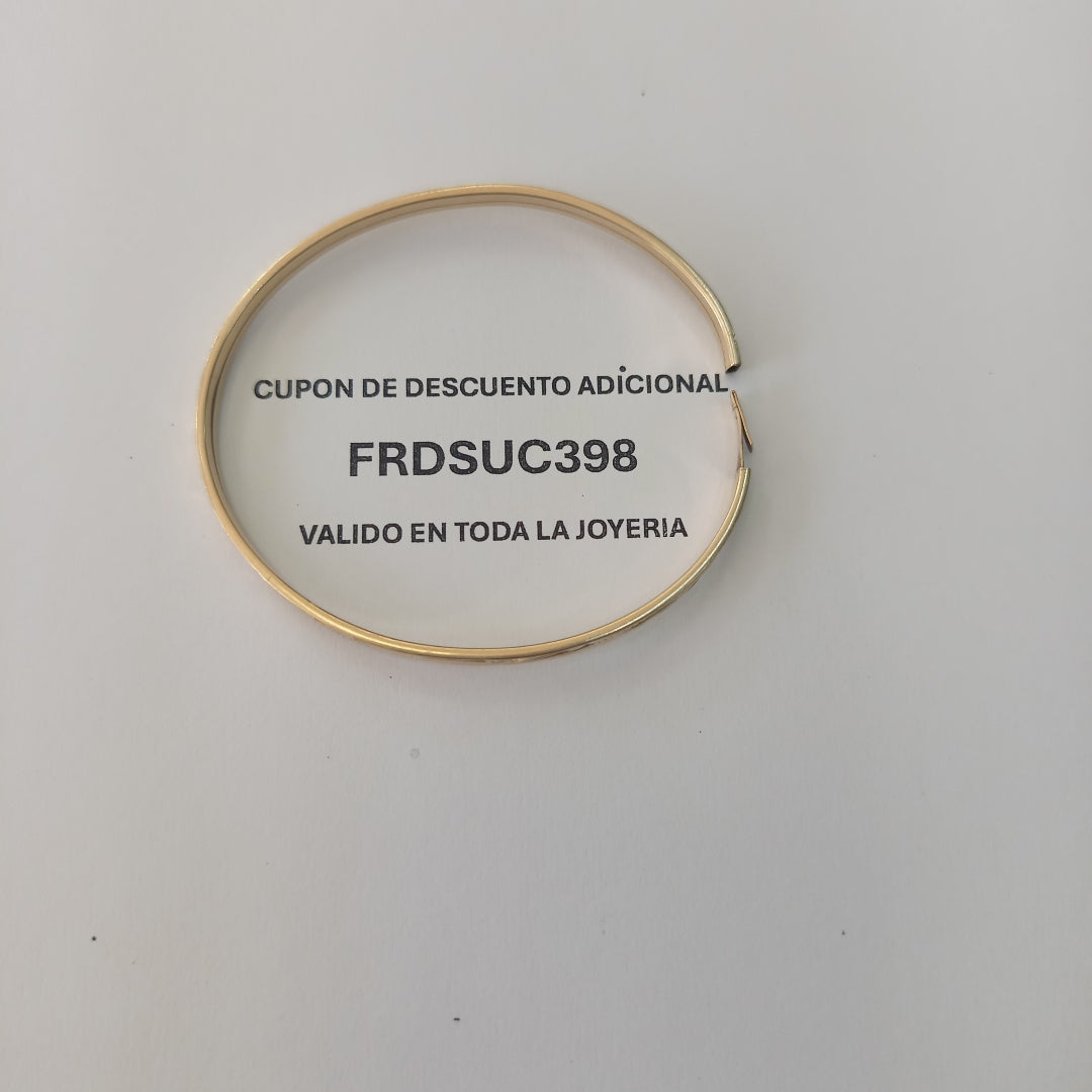 PULSERA RIGIDA ORO 10 K 4.8 GRMS (SEMINUEVO)