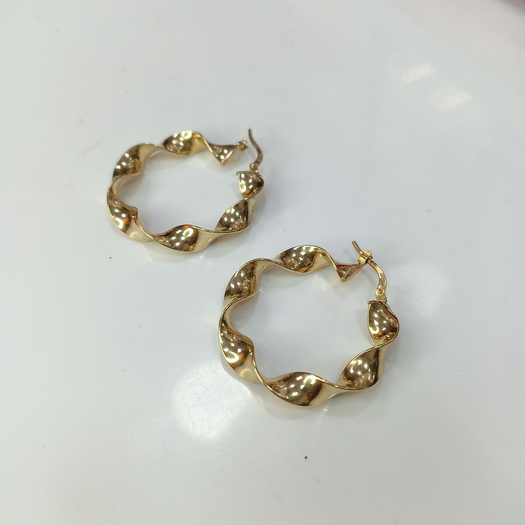 ARRACADAS PAR ORO 10 K 3 GRMS (SEMINUEVO)
