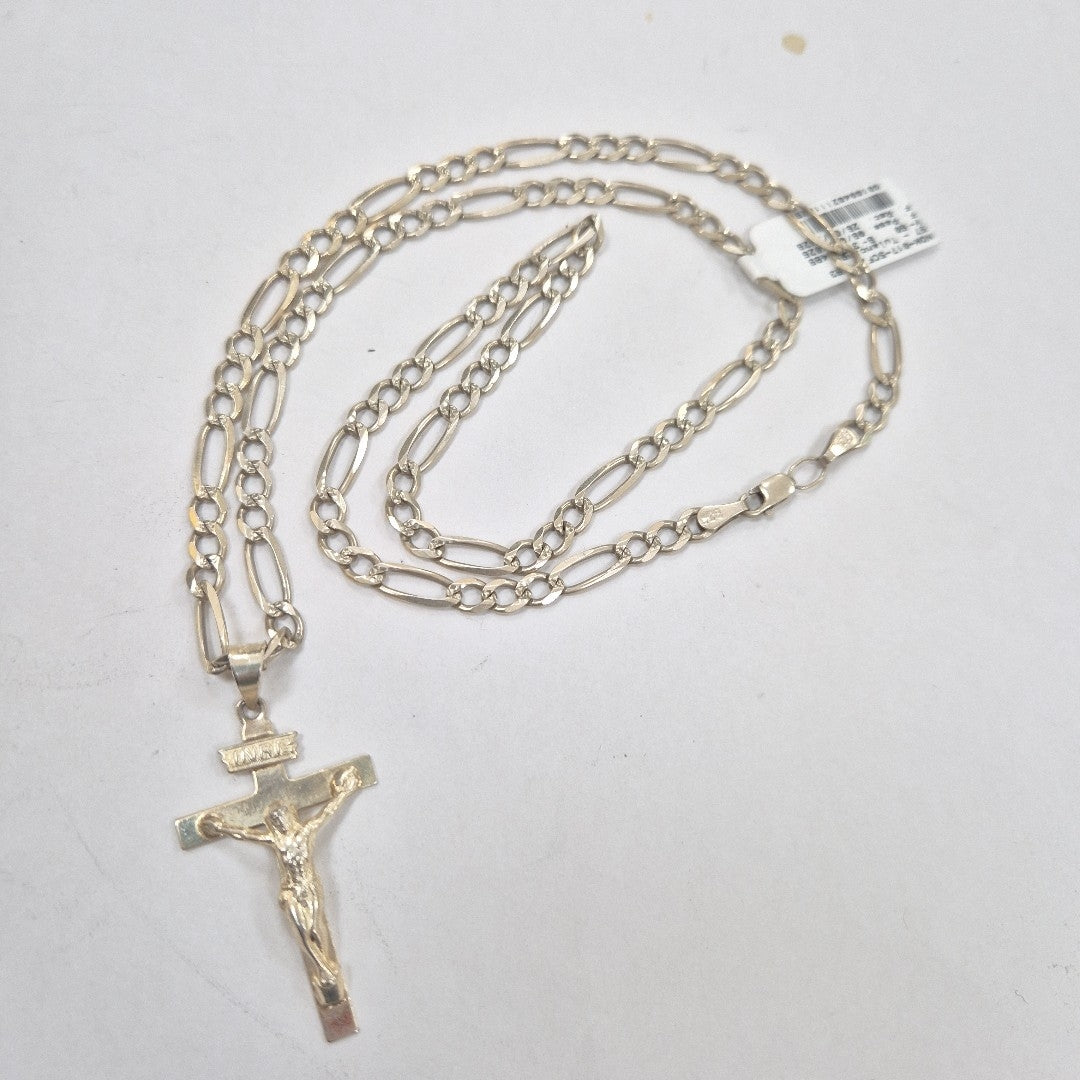 CADENA, CRUCIFIJO PLATA 18.4 GRMS (SEMINUEVO)