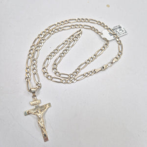 CADENA, CRUCIFIJO PLATA 18.4 GRMS (SEMINUEVO)