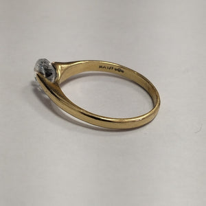 ANILLITO, SOLITARIO ORO 14 K 1.9 GRMS (SEMINUEVO)