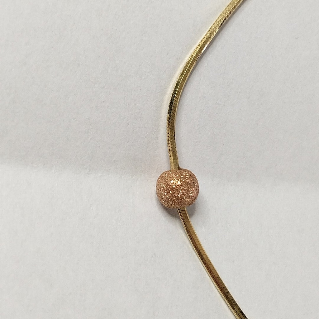 COLLAR ORO, ORO COMBINADO 14 K 3.5 GRMS (SEMINUEVO)