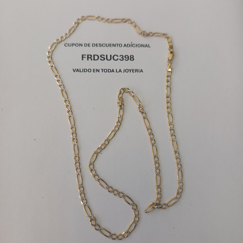 CADENA ORO, RODIADO 14 K 8.1 GRMS (SEMINUEVO)