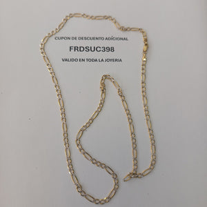 CADENA ORO, RODIADO 14 K 8.1 GRMS (SEMINUEVO)