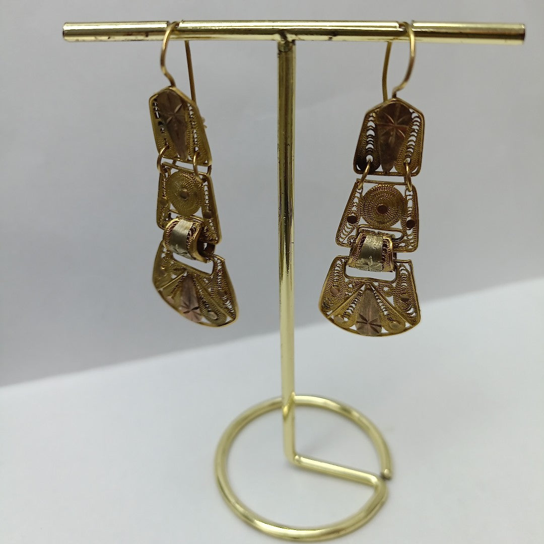 ARETES PAR ORO 8 K 9.7 GRMS (SEMINUEVO)