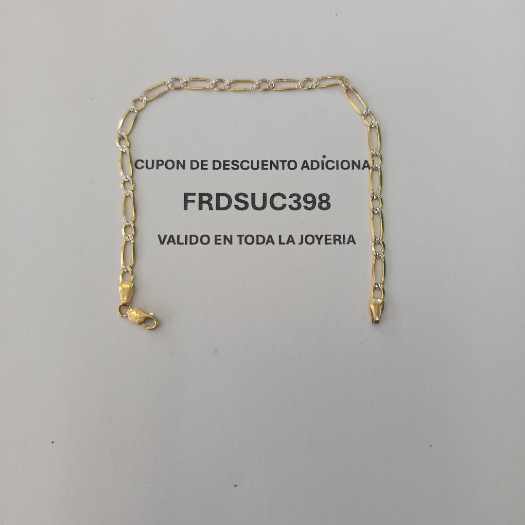 PULSERA ORO, RODIADO 14 K 2.6 GRMS (SEMINUEVO)