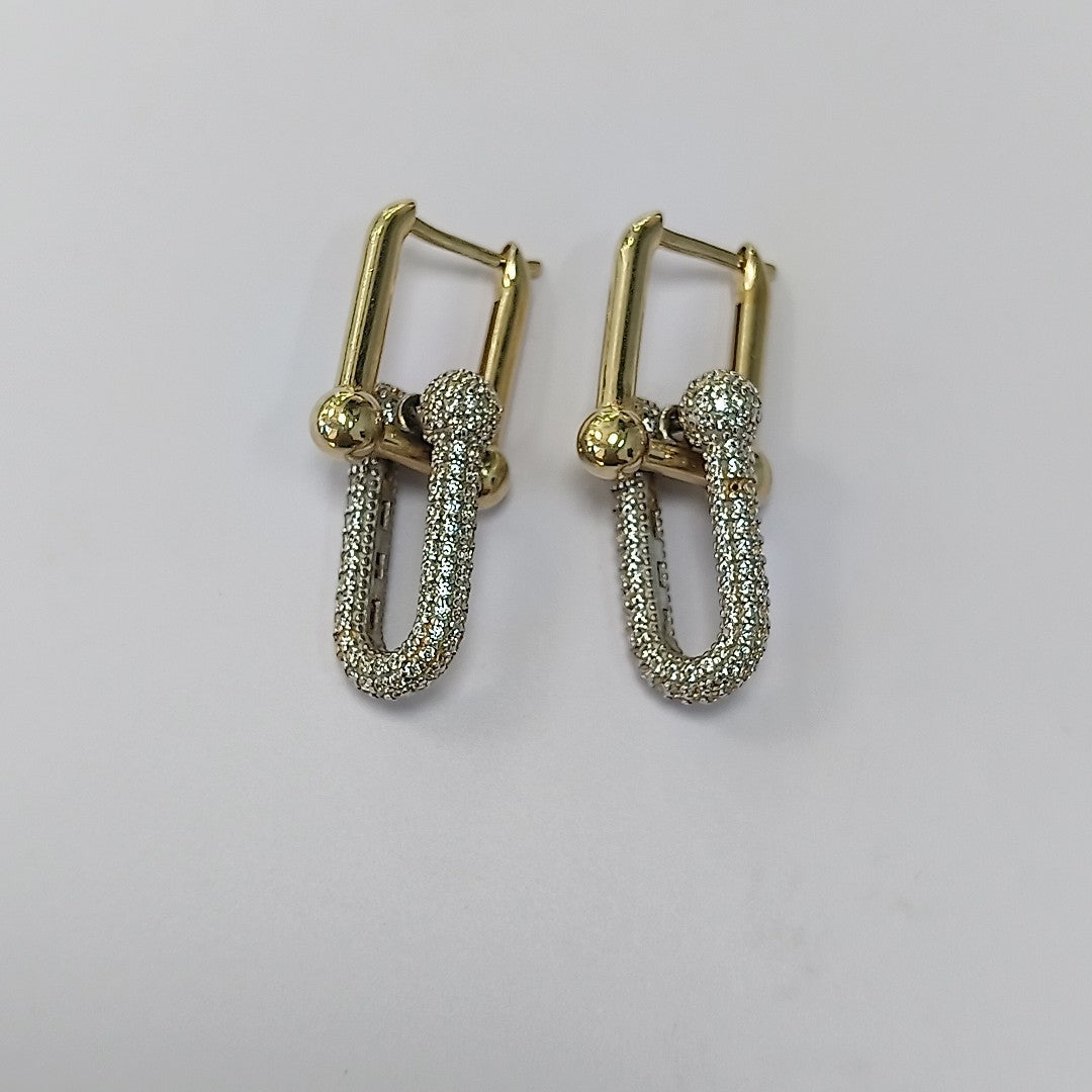 ARETES PAR ORO 14 K 9.4 GRMS (SEMINUEVO)