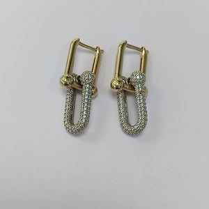 ARETES PAR ORO 14 K 9.4 GRMS (SEMINUEVO)