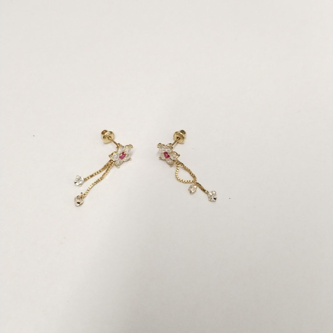 BROQUELES PAR ORO 14 K 1 GRMS (SEMINUEVO)
