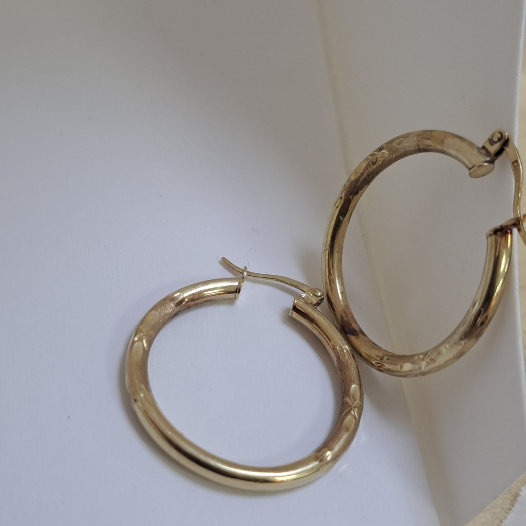 ARRACADAS PAR ORO 10 K 3.5 GRMS (SEMINUEVO)