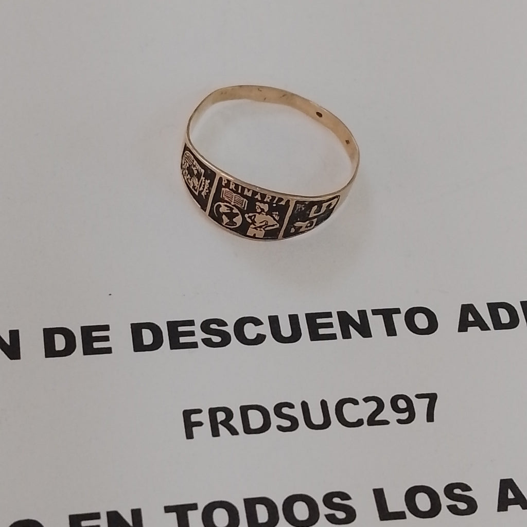 ANILLO DE GRADUACIÓN ORO 8 K 1.2 GRMS (SEMINUEVO)