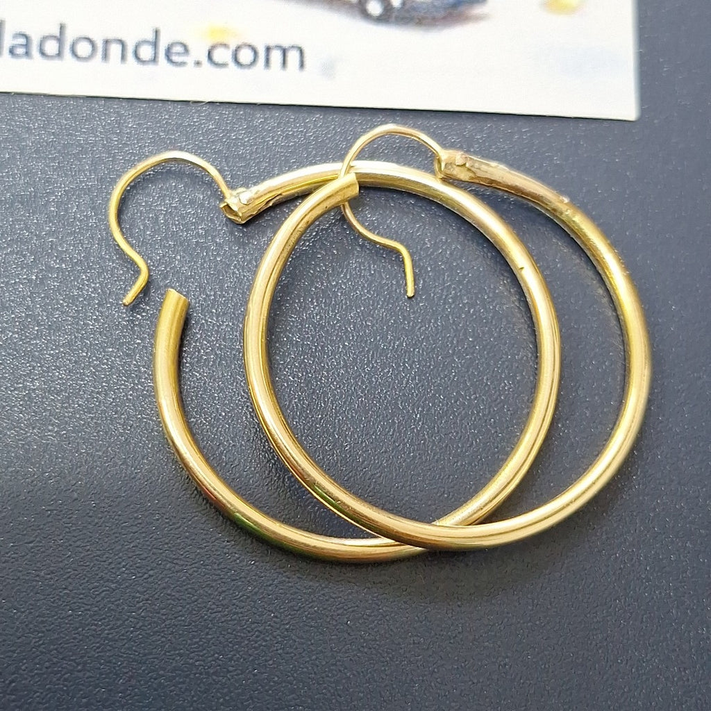ARRACADAS PAR ORO 10 K 2.9 GRMS (SEMINUEVO)