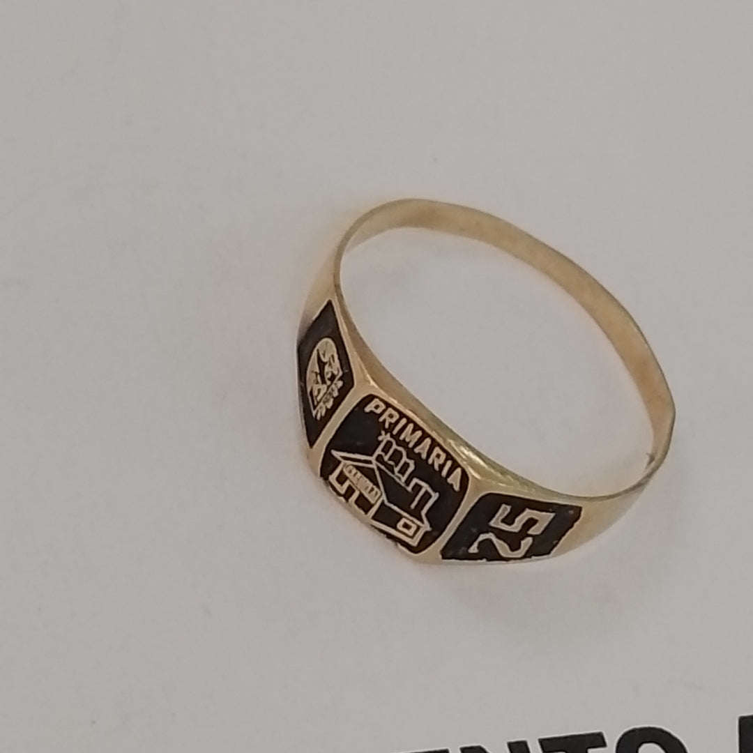 ANILLO DE GRADUACIÓN ORO 8 K 1.2 GRMS (SEMINUEVO)