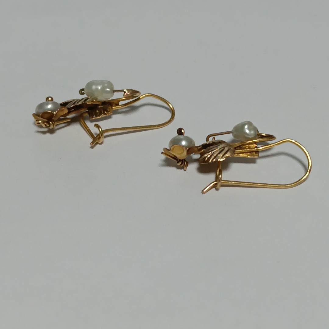 ARETES PAR ORO 10 K 1.5 GRMS (SEMINUEVO)