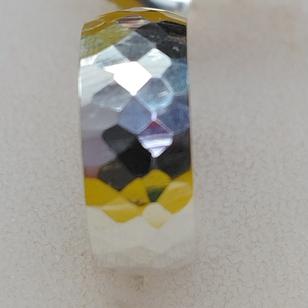 ARETES ARRACADAS FACETADAS PLATA .925 2.7 GR (NUEVO)