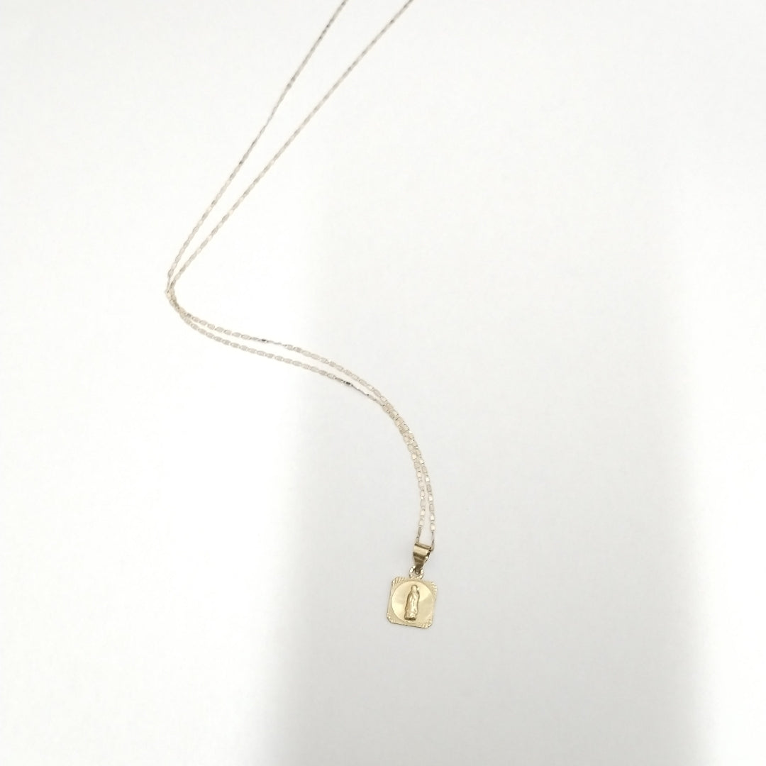 CADENA, DIJE ORO, ORO COMBINADO 10 K 1.6 GRMS (SEMINUEVO)