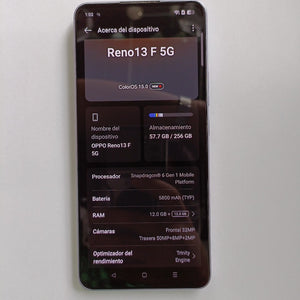 CELULAR OPPO RENO 13F 5G CPH2699 (2025) 256 GB 12 GB RAM (SEMINUEVO)