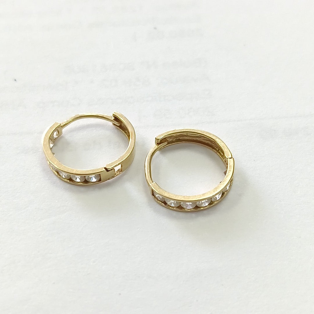 ARRACADAS PAR ORO 14 K 1 GRMS (SEMINUEVO)