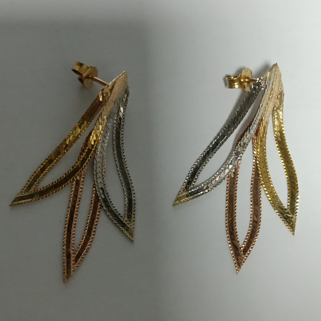 BROQUELES PAR ORO 14 K 2.5 GRMS (SEMINUEVO)