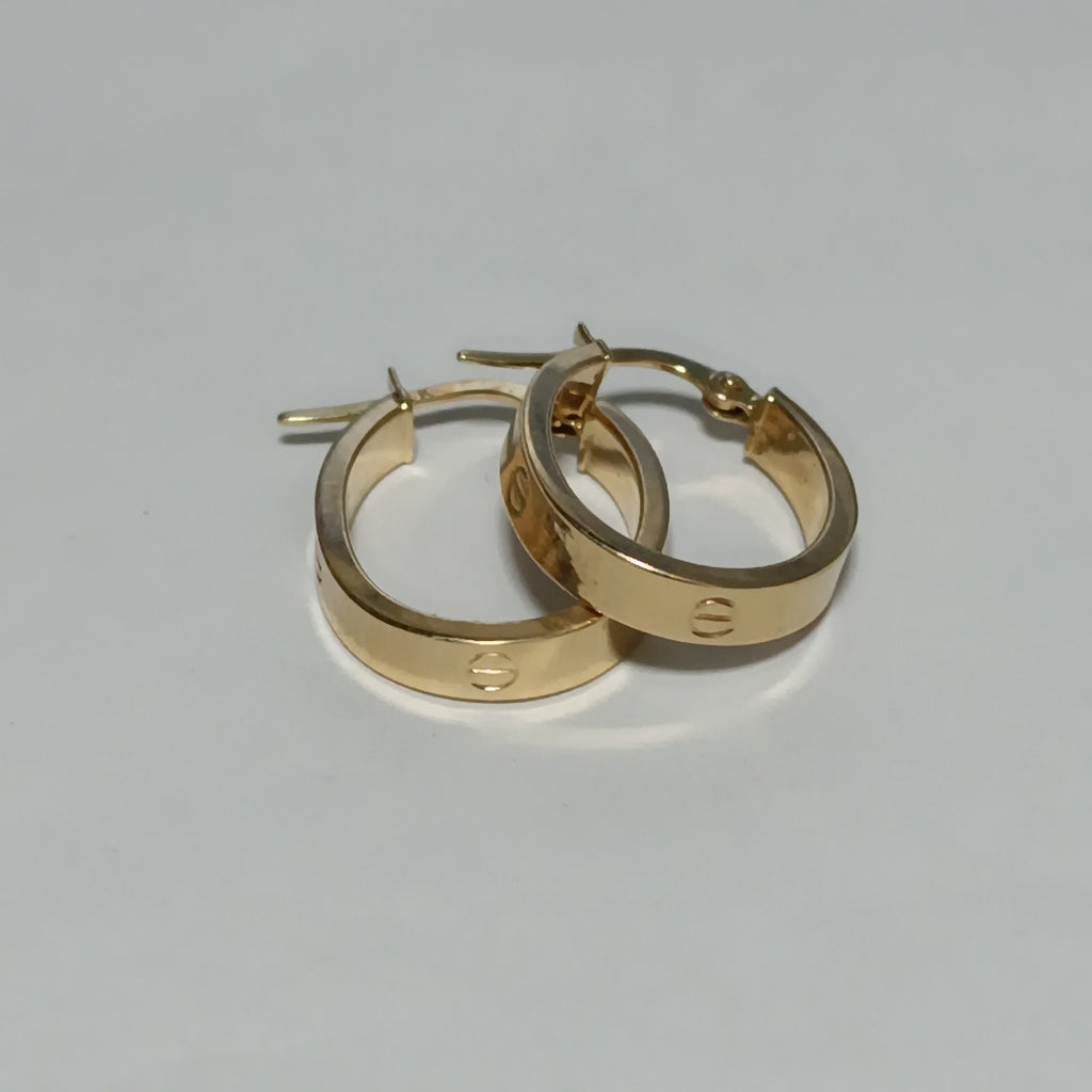 ARRACADAS PAR ORO 14 K 1.5 GRMS (SEMINUEVO)
